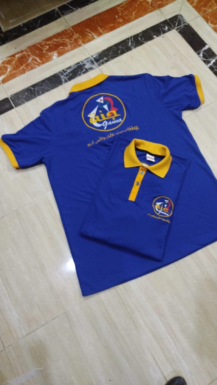 تيشيرت بولو نص كم لون واحد